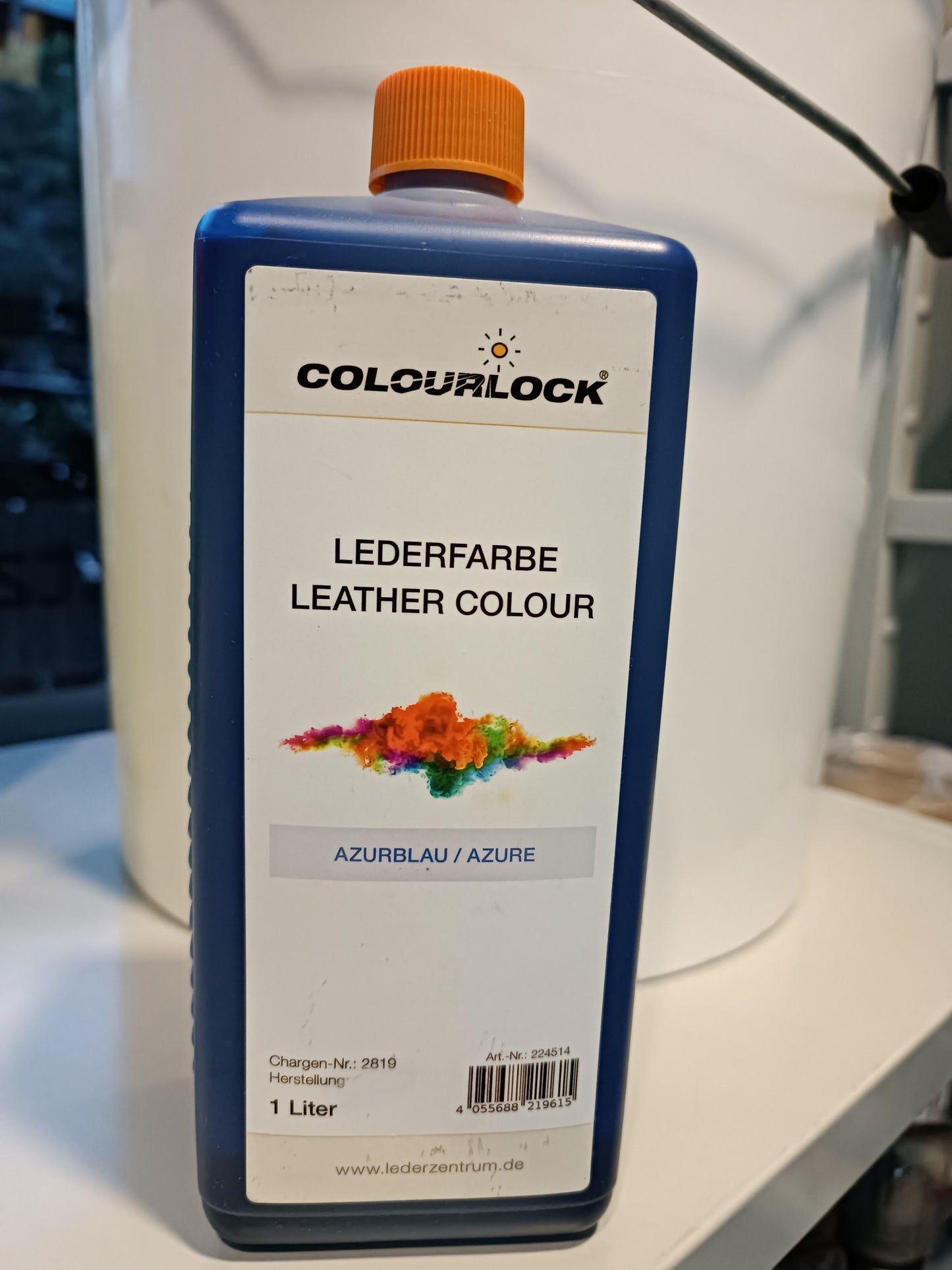 LEATHER COLOUR AZURE 1LT COLOURLOCK