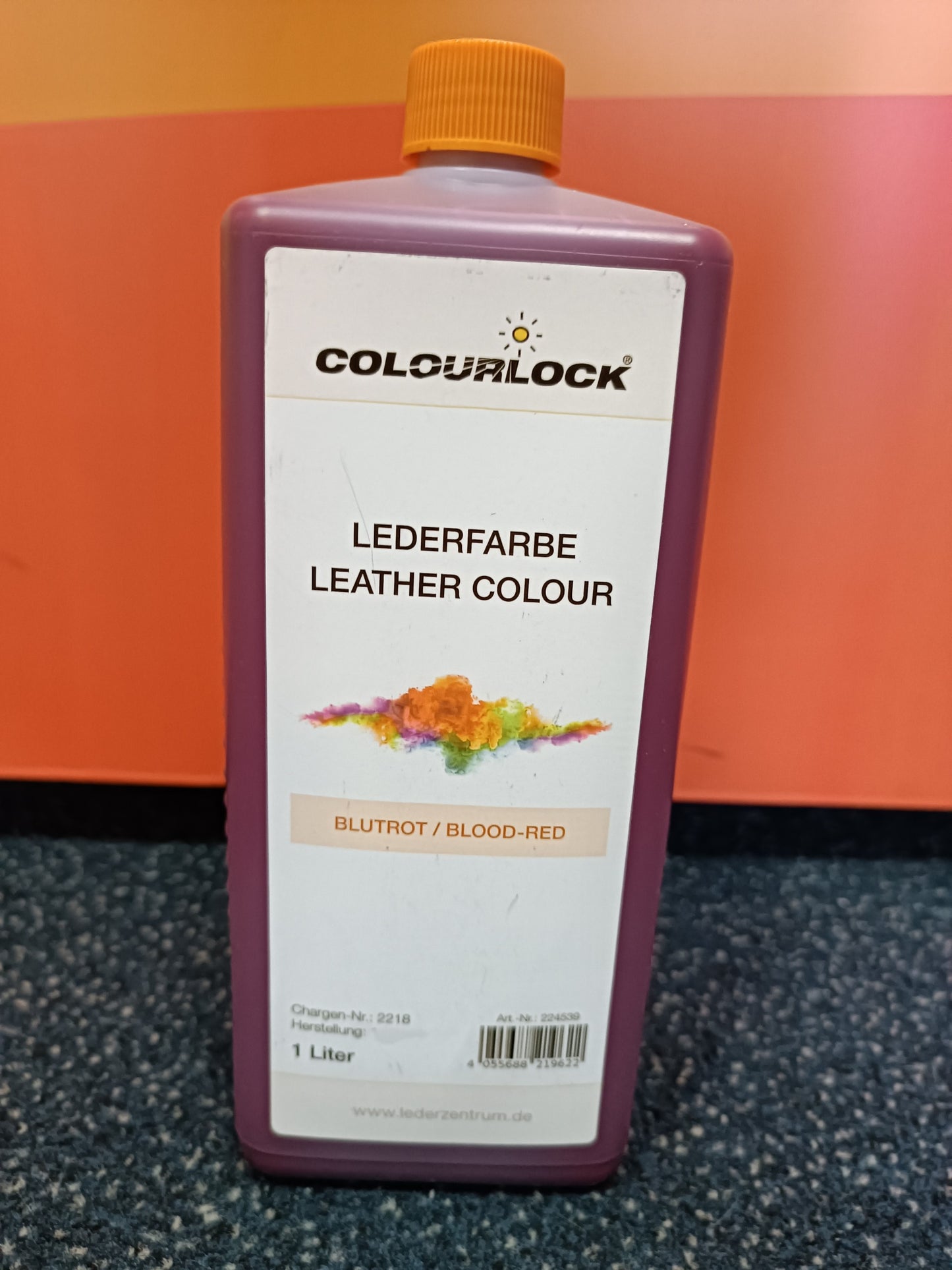 LEATHER COLOUR BLOOD - RED 1LT COLOURLOCK