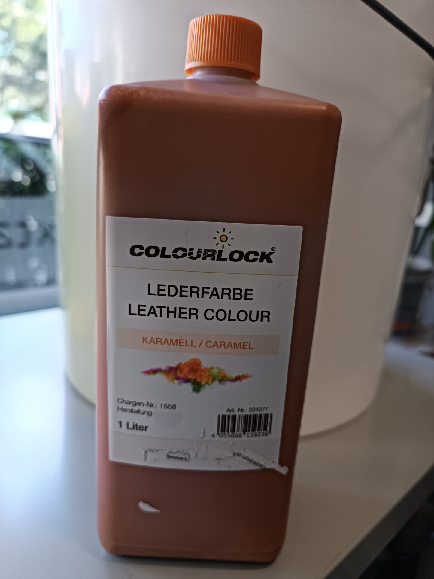 LEATHER COLOUR CARAMEL 1LT COLOURLOCK