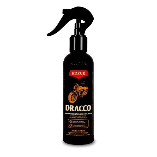 DRACCO LIMPEZA PLÁSTICOS E BORRACHAS 240ML RAZUX