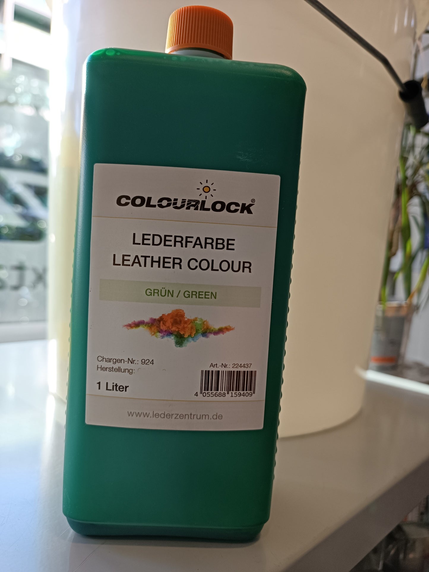 LEATHER COLOUR GREEN 1LT COLOURLOCK