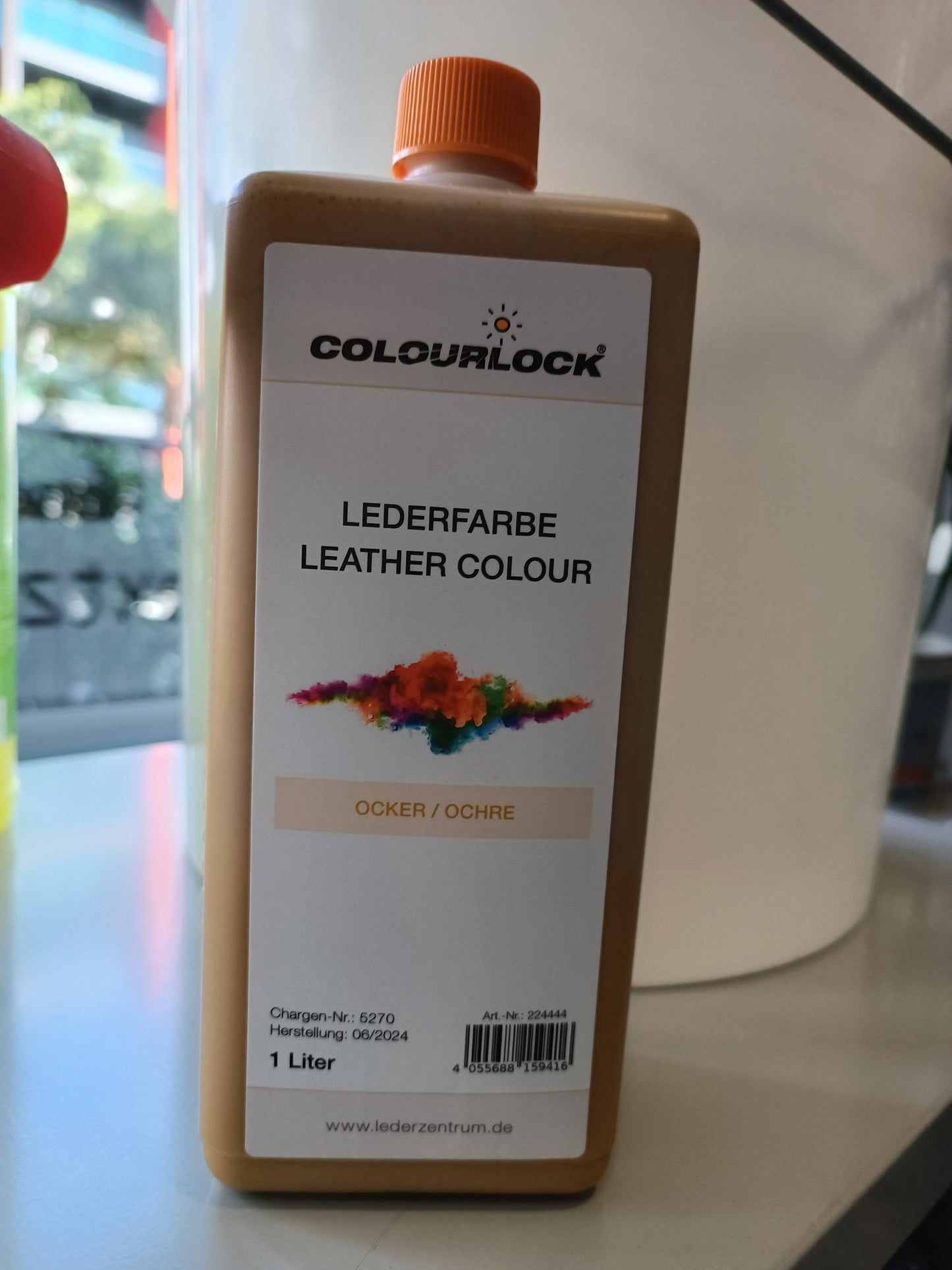 LEATHER COLOUR OCHRE 1LT COLOURLOCK