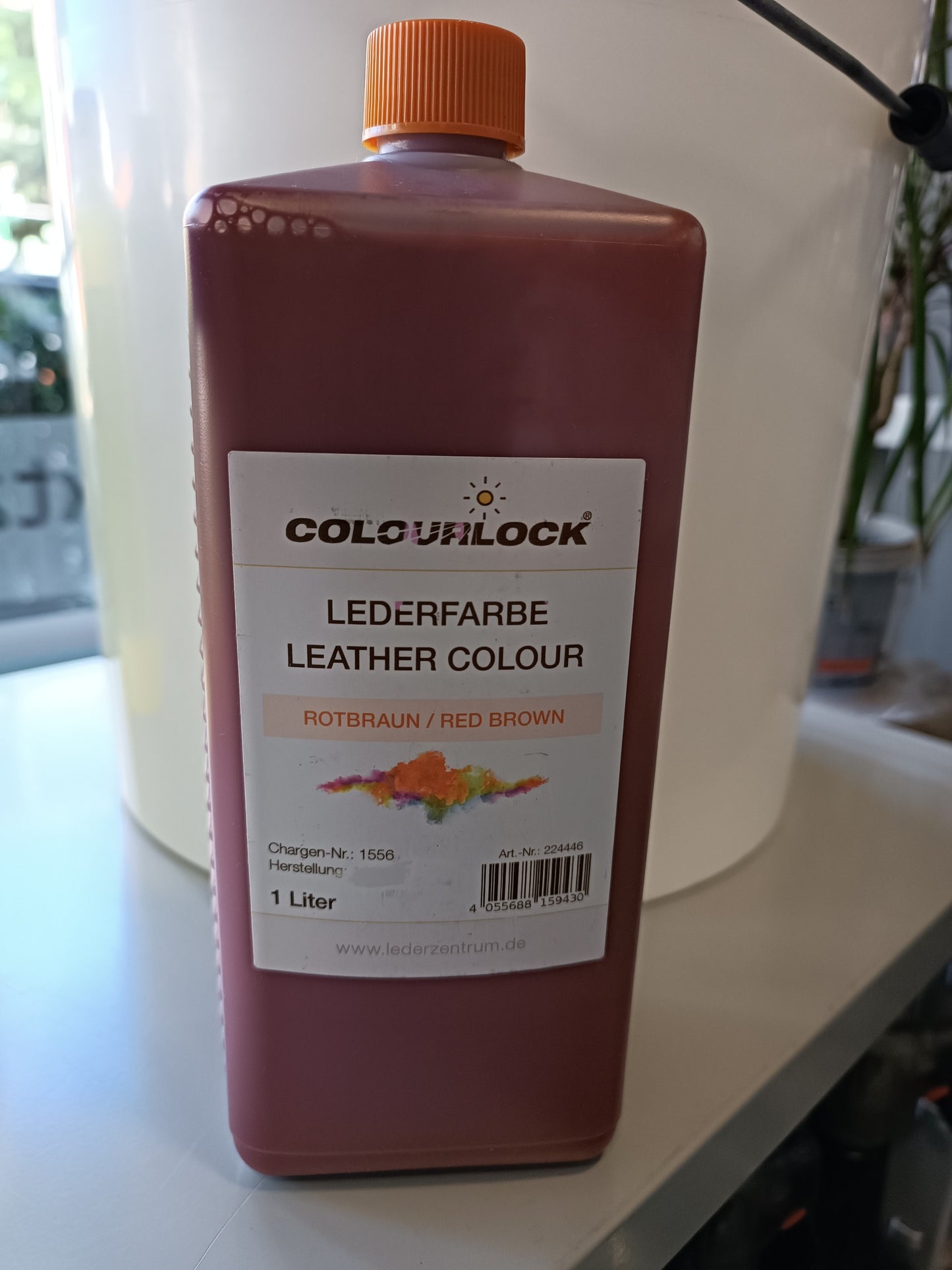 LEATHER COLOUR ORANGE 1LT COLOURLOCK